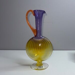 Kosta Boda "Bon Bon" art glass pitcher designed by Kjell Engman
